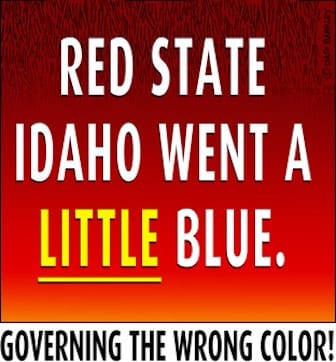 Red State Idaho Went a Little Blue