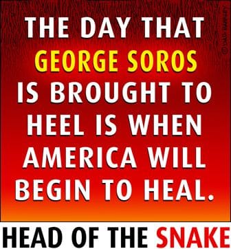 The Day That George Soros Is Brought To Heel Is The Day America Will Begin To Heal