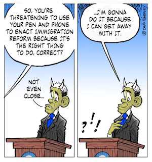 Obama, a pen, a phone and Immigration reform