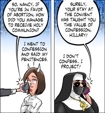 Hillary Clinton: I don't confess...I project!
