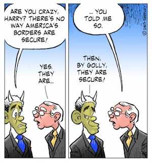 Obama and Reid on Border Security