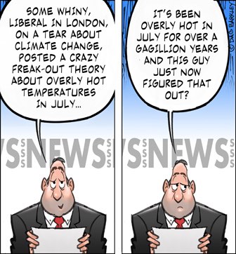 It's been overly hot in July for over a 'Gagillion' years and this guy just figured that out?