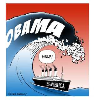 Tidal wave Obama and USS America