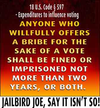 Jailbird Joe, say it isn't so!