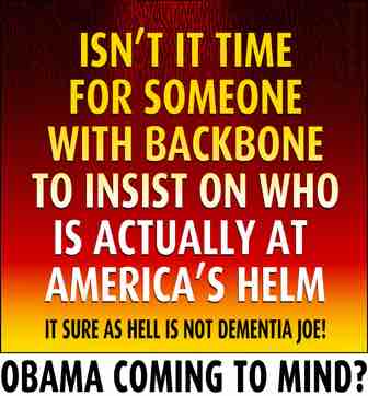 It sure as Hell is not Dementia Joe!