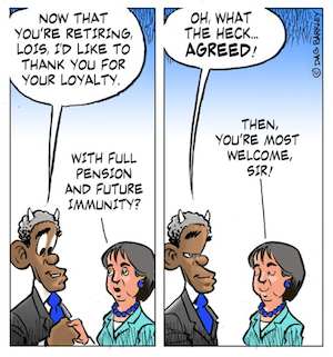 Obama and Lois Lerner of the IRS
