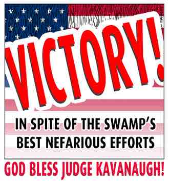 Victory: God Bless Judge Kavanaugh