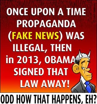 Once Upon a Time Propaganda (Fake News ) was Illegal