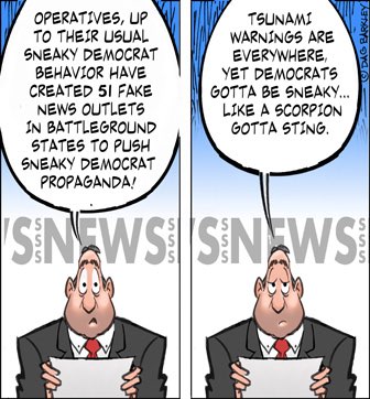 Tsunami warnings everywhere yet Democrats gotta be sneaky.. like a Scorpion gotta sting
