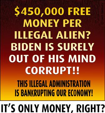 $450,000 Free money per illegal alien?