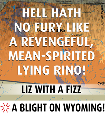 Liz with a Fizz, Hell hath no fury like a revengeful, mean-spirited lying RINO