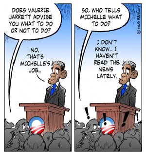 Valerie Jarrett, Obama and Michelle