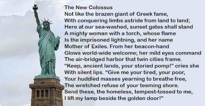 Time to Remove Socialist Huddled Masses Plaque from Statue of Liberty