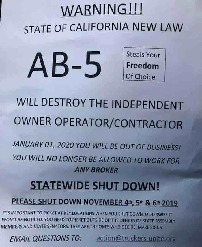 California A.B. 5: Dream-Killer Law Chokes State Economy