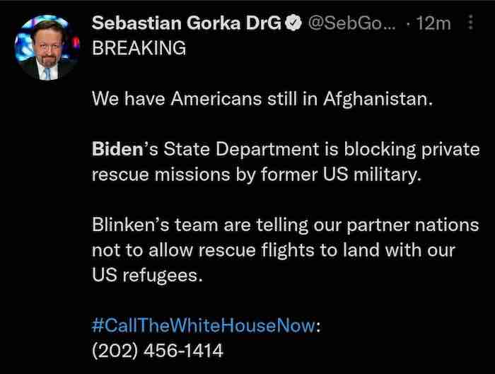 Biden is blocking Americans