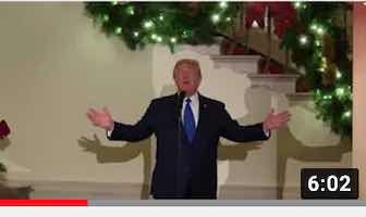 President Trump at the Christmas Party