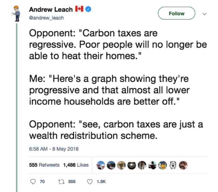 Andrew Leach, a carbon tax policy expert based in Canada