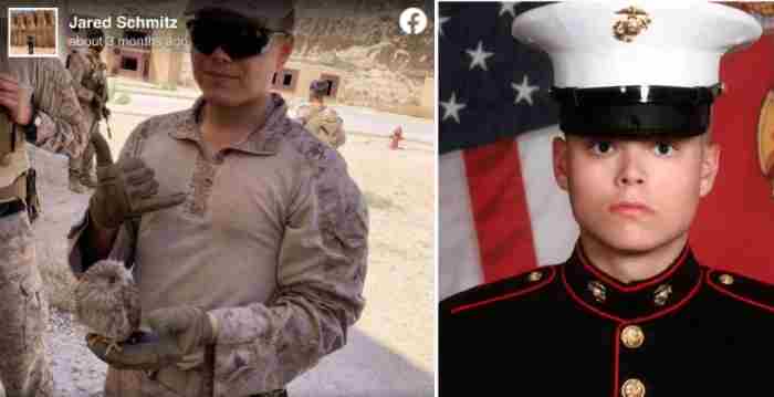 Jared Schmitz, a Marine from Wentzville, MO was killed in Afghanistan Thursday