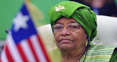 Liberia's President, Ellen Johnson Sirleaf