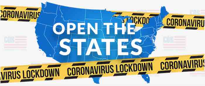 OPEN THE STATES.  GO BACK TO WORK