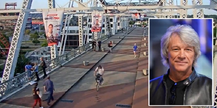 Singer Jon Bon Jovi saves a woman from jumping off a bridge in ...