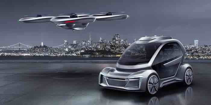 Jeeves, the ashtray is full -- buy a new (flying) car!