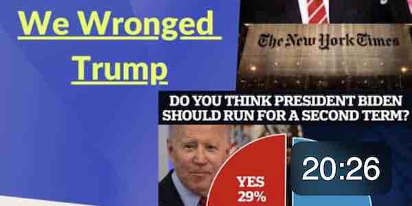 Trump Completely Vindicated as New York Times Admits Their Propaganda