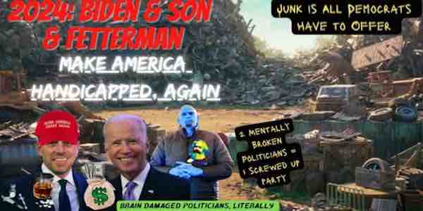 Joe Biden Prez + John Fetterman VP = Democrat Dream Ticket for 2024