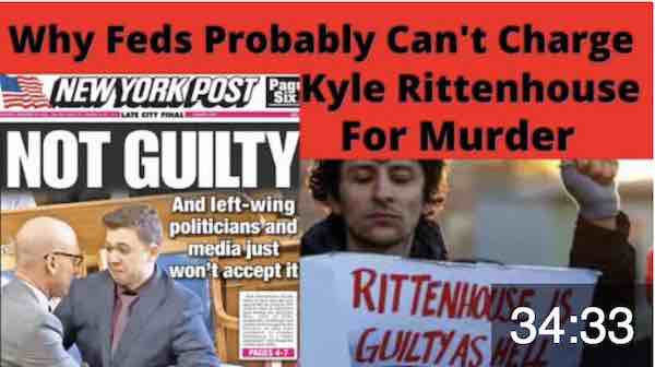 Why Feds Probably Can't Charge Kyle Rittenhouse for Murder