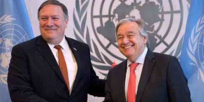 Secretary of State Pompeo Meets With UN Secretary General Guterres