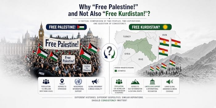 Why "Free Palestine!" and Not Also "Free Kurdistan!"?