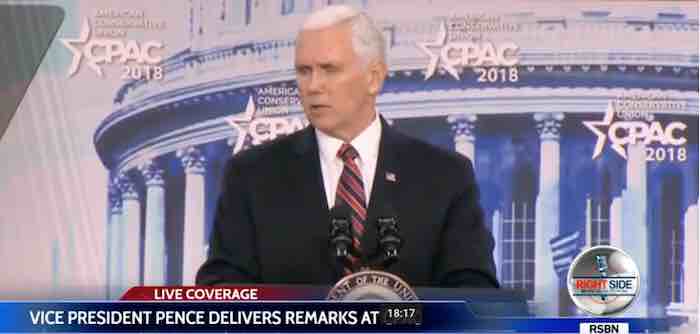 Watch Vice President Mike Pence's CPAC 2018 speech here