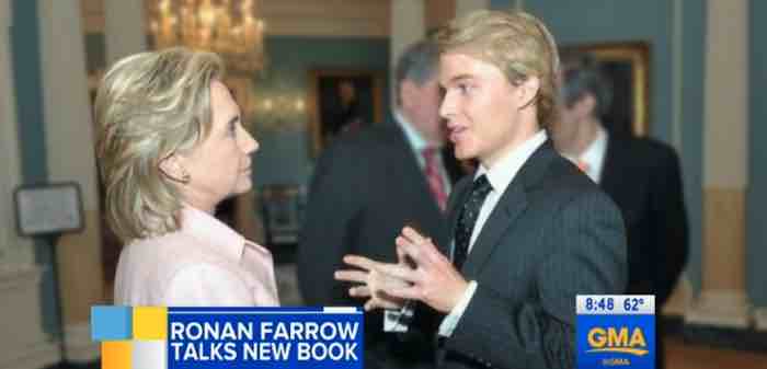 Ronan Farrow: Hillary tried to cancel an interview because of my Harvey Weinstein investigation
