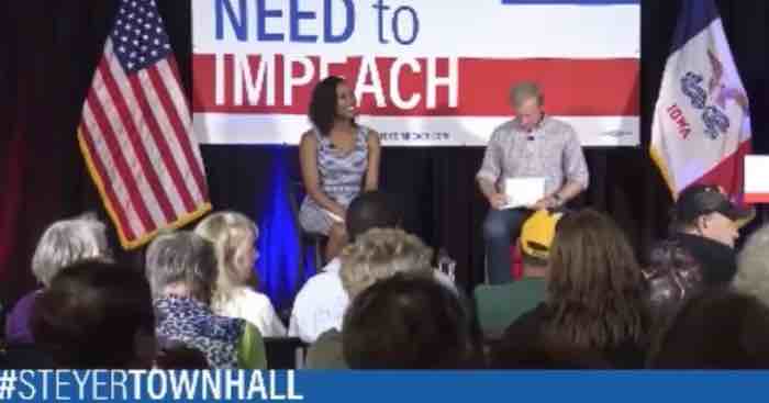 Tom Steyer beclowns himself, comapres Trump to Hitler, and says we should impeach before he kills millions of people