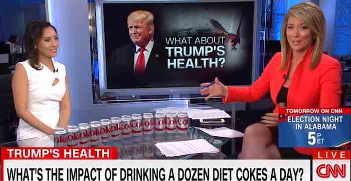 CNN does hard-hitting 'news' segment designed to teach you what 12 Diet Cokes look like when lined up in a row