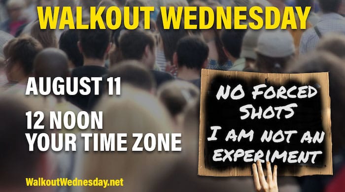 Walkout Wednesday to Protest Mandatory Shots