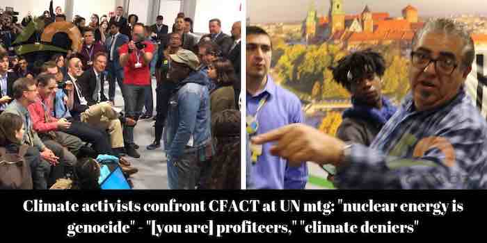 UN colludes with climate protesters to disrupt,shut down Trump admin. pro-energy event at UN summit