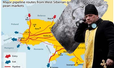 Unrest in the Ukraine: A map of Russian gas suppliers to Europe via Ukraine