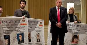 Donald Trump and the Stolen Lives Quilt