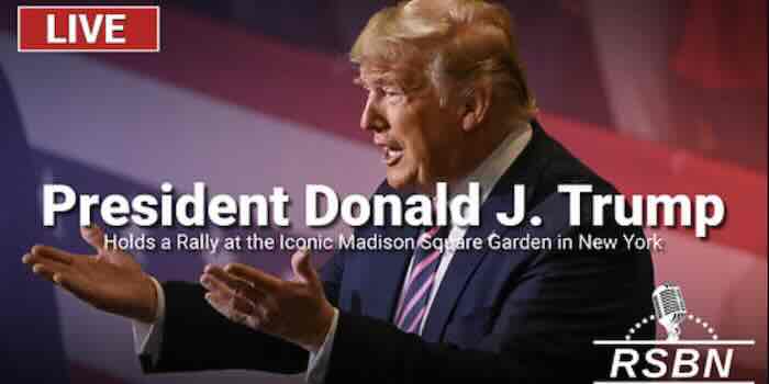 Trump Holds a Rally at the Iconic Madison Square Garden in New York ...