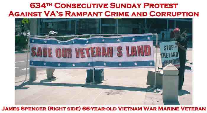634th consecutive Sunday of the Veterans Revolution protest against the VA