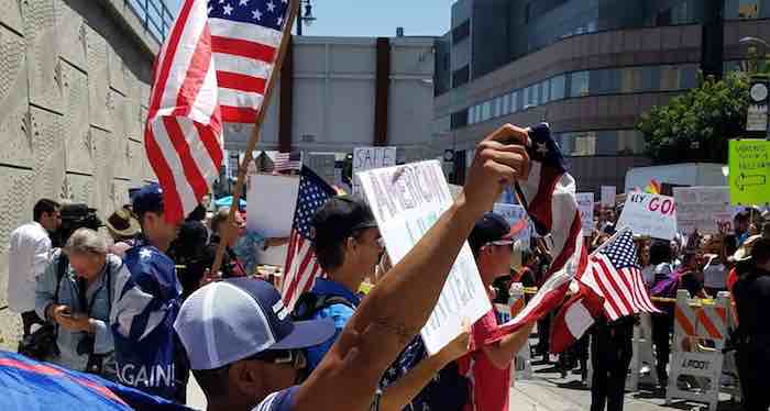 Keeping American Families Together: LA County for Trump Counter-Protests