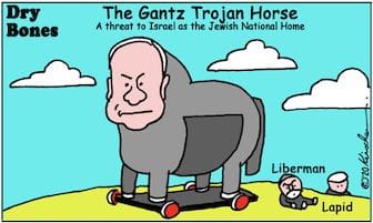 Gantz Trojan Horse threatens Israel as the Jewish National Home