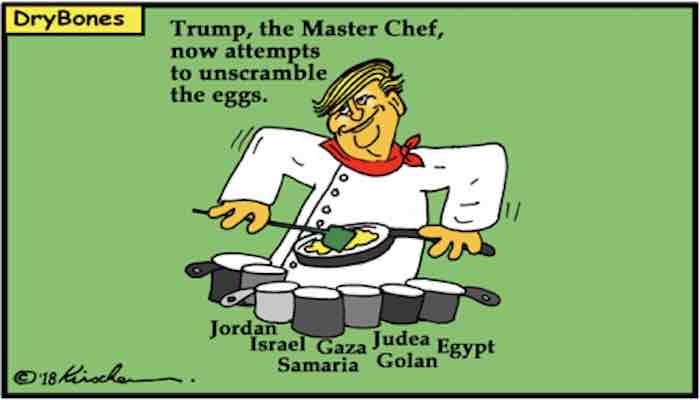 Trump unscrambles UN-EU-PLO misinformation omelette