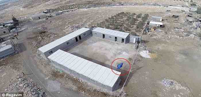 An apparently unauthorised Palestinian school located near Adam Junction in Area C