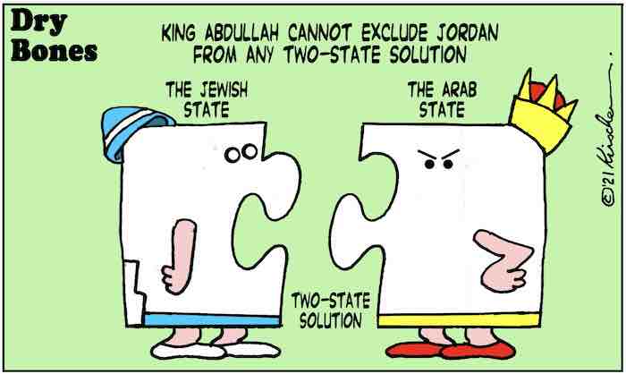 King Abdullah cannot exclude Jordan from any two-state solution