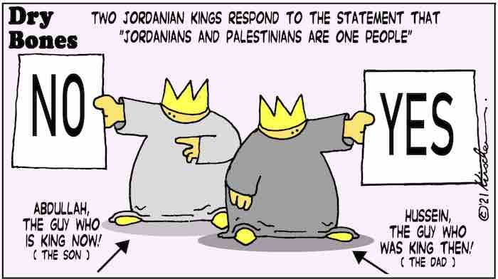 Jordan is the Palestinian State: Hussein and Abdullah differ