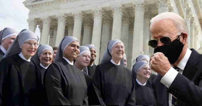 Good Catholic Joe Biden Vows to Trounce Little Sisters of the Poor