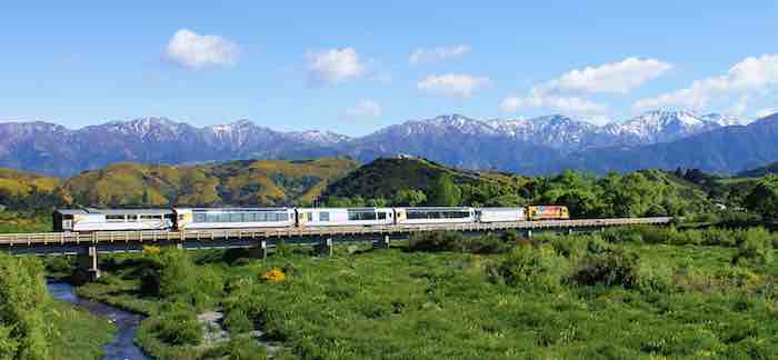 Scenic Coastal Pacific Train Operating to Kaikoura