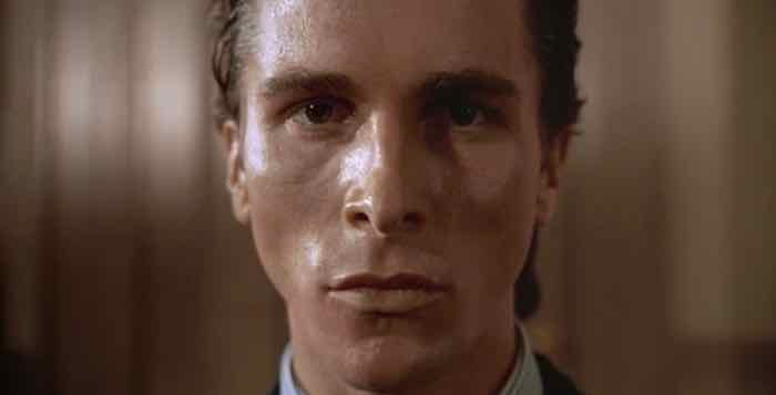 Patrick Bateman, the lead character in American Psycho, as portrayed by Christian Bale